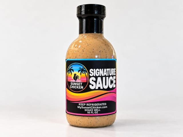 Sunset Signature Sauce Bottle – 16 fl oz.